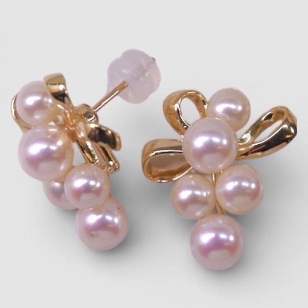 画像3: 【リフォーム例】K18ベビーパールイヤリングをピアスに (3)