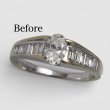 画像2: 【リフォーム・オーダー制作例】プラチナ・ダイヤモンドリング (2)