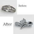画像1: 【リフォーム・オーダー制作例】プラチナ・ダイヤモンドリング (1)
