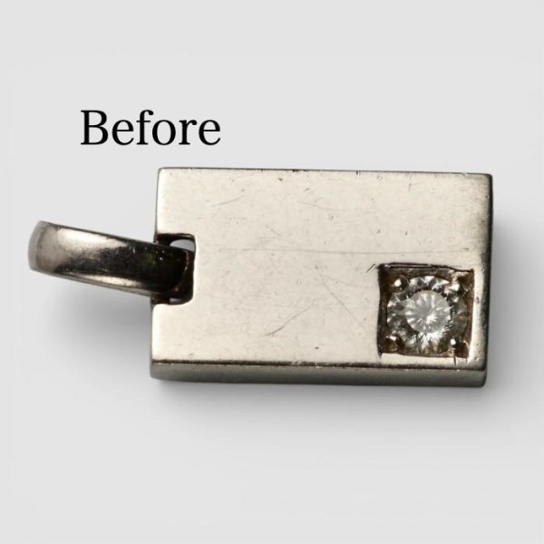 画像2: 【リフォーム】プラチナ・ダイヤモンド入りペンダント→指輪 (2)