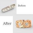 画像1: 【オーダー制作例】プラチナ、ピンクゴールドダイヤ入りリング　リフォーム (1)