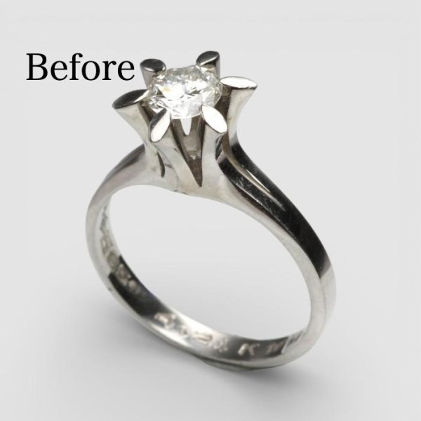 画像2: 【リフォーム例】立爪ダイヤを普段使いリングへ (2)