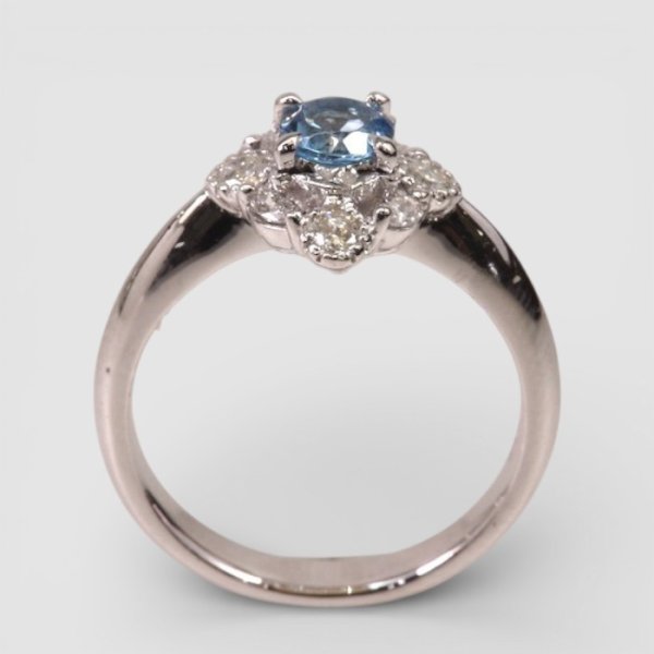 画像5: 【リフォーム例】Pt900取り巻きリングの中石交換 (5)