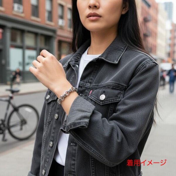 画像7: SV925イーグル＆リングスブレスレット　 (7)