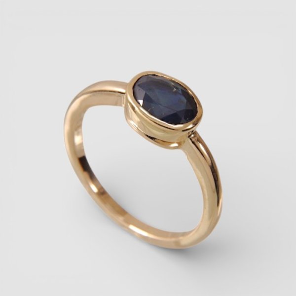 画像4: 【リフォーム例】祖母のサファイアをお孫さんへ｜地金下取りで安くK18リングに (4)