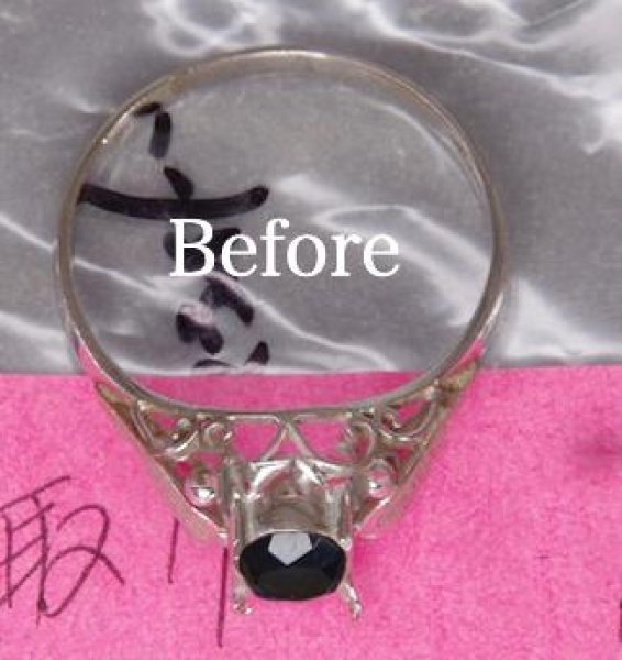 画像2: 【リフォーム例】祖母のサファイアをお孫さんへ｜地金下取りで安くK18リングに (2)