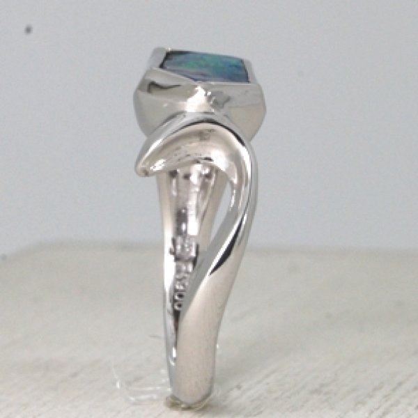 画像8: 【オーダー】ボルダーオパールで指輪をオーダー｜古枠のプラチナを材料に (8)