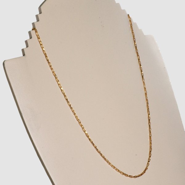 画像7: K18 ハンドメイドチェーンネックレス 46cm 約5g (7)