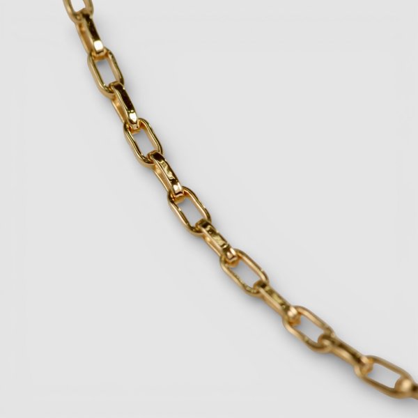 画像3: K18 ハンドメイドチェーンネックレス 46cm 約5g (3)