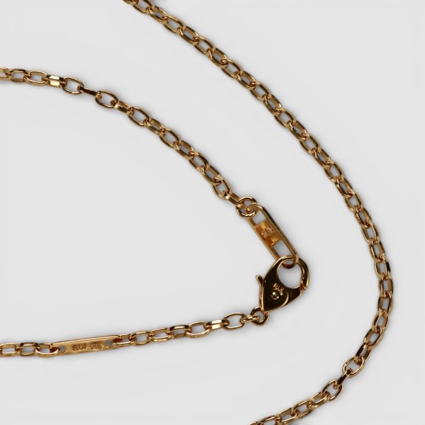 画像2: K18 ハンドメイドチェーンネックレス 50cm 約7.9g (2)