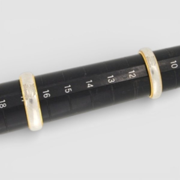 画像3: Pt900/K18バーバリーマリッジリングサイズ直し (3)