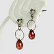 画像2: ガーネットチタンピアス (2)