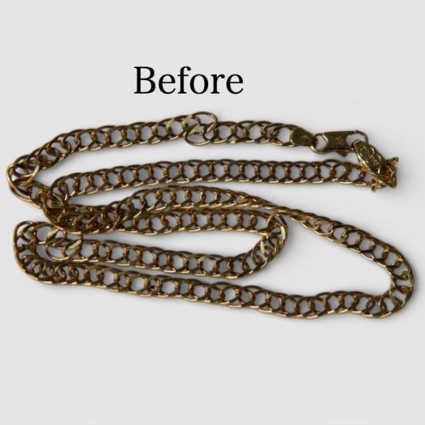 画像3: K18ネックレスのクリーニング、新品仕上げ (3)