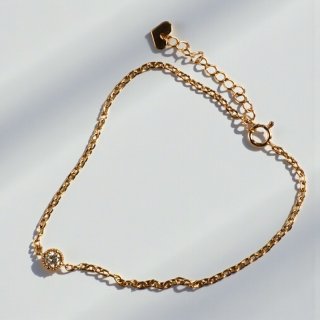 K18ダイヤモンド 入りチェーンブレスレット ◇ベル宝飾オンライン