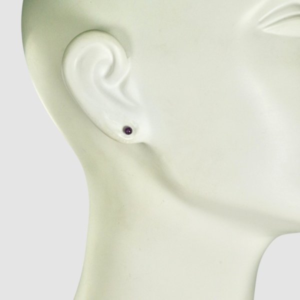 画像4: チタン アメジストピアス (4)