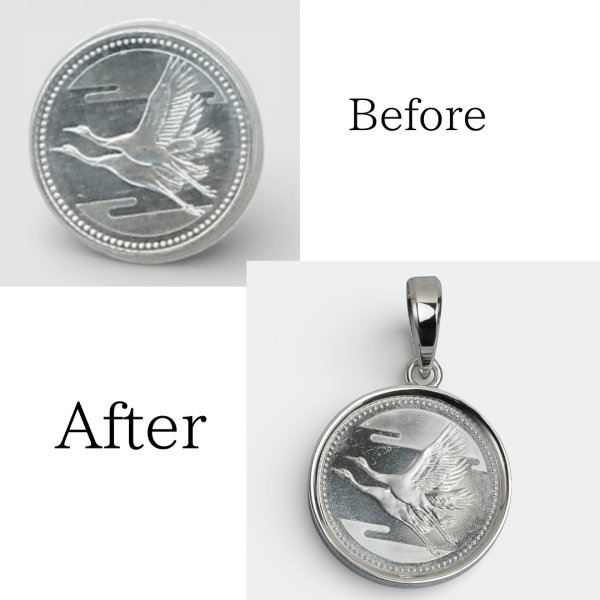 画像1: 【オーダー例】銀貨（コイン）をペンダントに (1)
