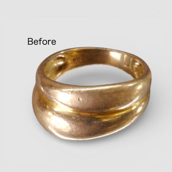 画像2: 【新品仕上げ・クリーニング】K18リングの修理事例 (2)