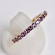 画像7: K10アメジストハーフエタニティリング (7)