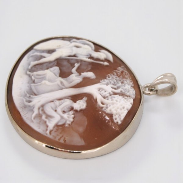 画像8: 【オーダー例】シェルカメオのペンダント枠制作 (8)