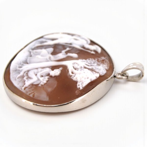 画像9: 【オーダー例】シェルカメオのペンダント枠制作 (9)