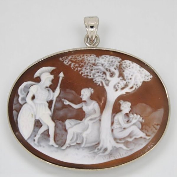 画像7: 【オーダー例】シェルカメオのペンダント枠制作 (7)