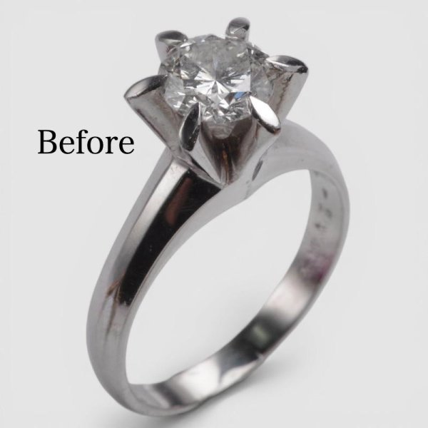 画像2: 【リフォーム例】婚約指輪をシンプルなペンダントへ (2)