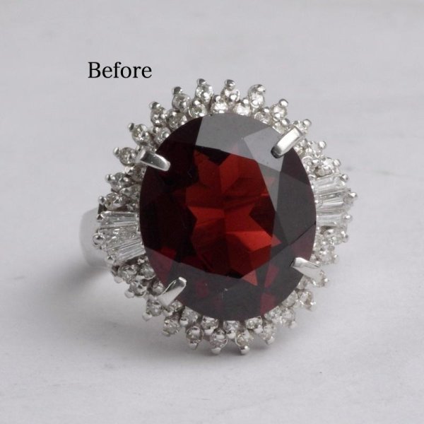 画像2: 【リフォーム例】お母様から贈られたガーネット指輪をペンダントへ (2)