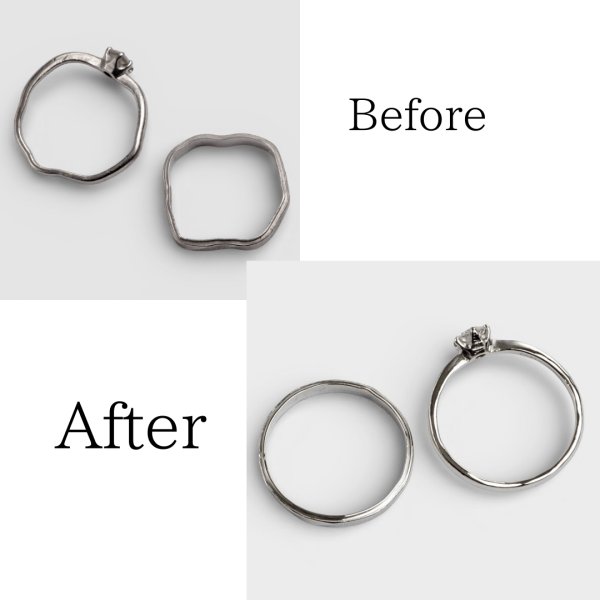 画像1: 【修理例】プラチナリング変形直し (1)