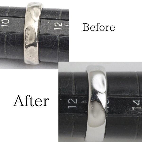 画像1: 【修理例】K18WG バーバリー リングのサイズ直し (1)