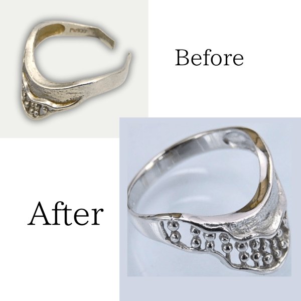 画像1: 【修理】Pt900指輪変形直し・切断直し (1)