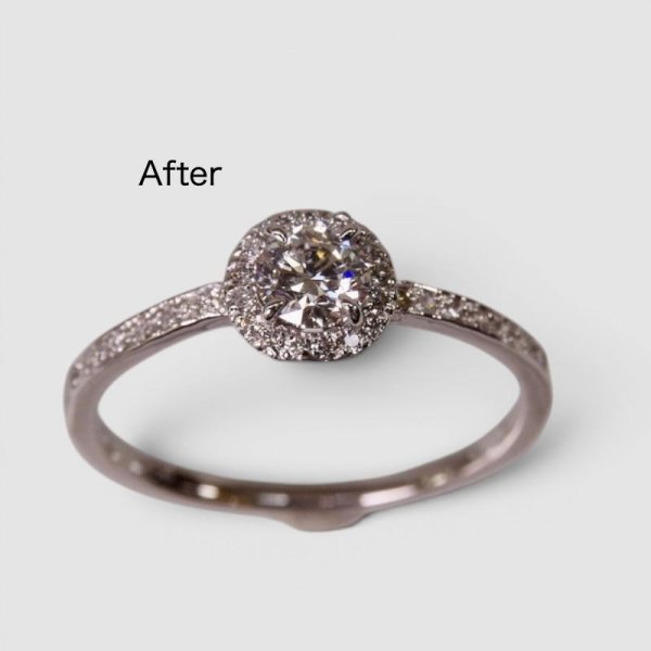 画像4: 【修理】プラチナ ダイアモンドリングの 変形直し・新品仕上げ (4)