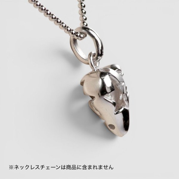 画像2: SV925とんがり星柄(大)ハートペンダント (2)