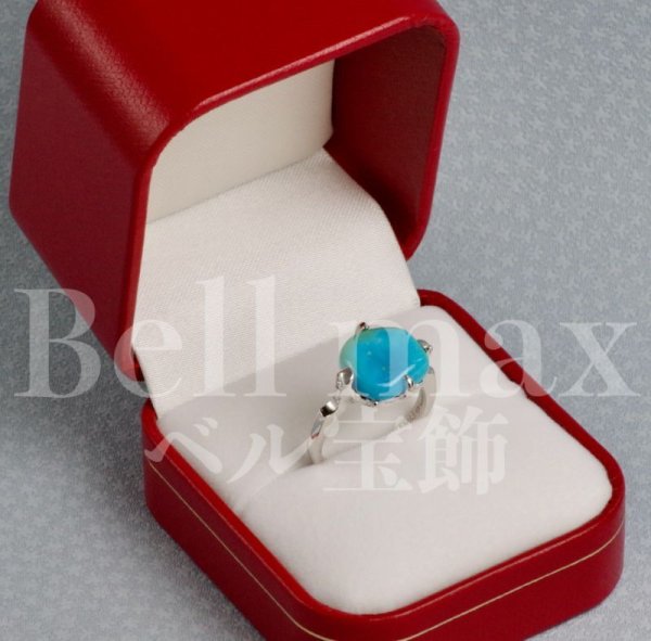 画像4: 【オーダー例】Ptアリゾナ産ターコイズリング制作 (4)