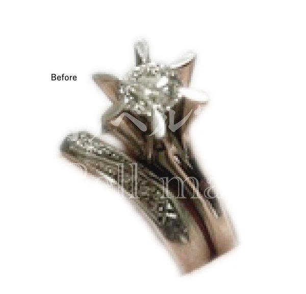 画像3: 【リフォーム例】立爪リング→サイドメレリング (3)