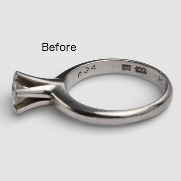 画像3: 【リフォーム例】立爪リングを世代を超えて愛されるシンプルリングへ (3)