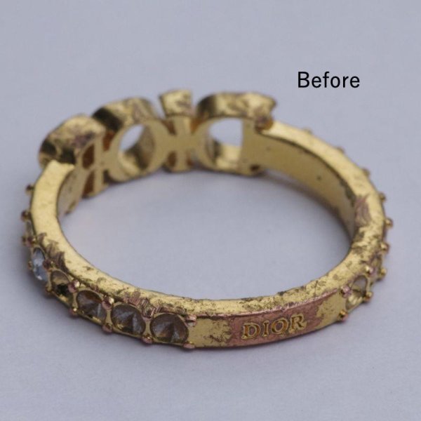 画像4: 【修理例】Dior(ディオール)リングの修理・メッキ加工 (4)