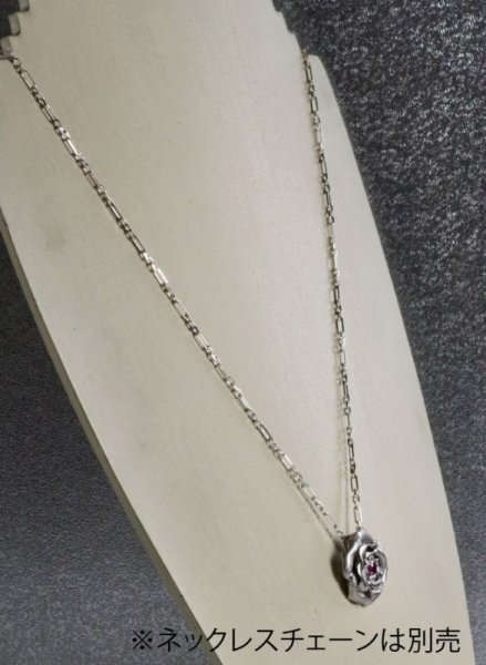 画像3: SV925/ルビー ローズペンダントトップ02 (3)