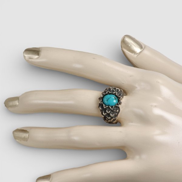 画像6: SV925ターコイズオリジナルダリアリング (6)