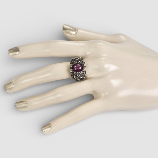 画像8: SV925インドスタールビーオリジナルダリアリング (8)