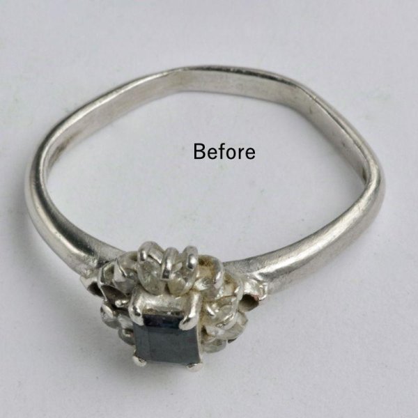 画像3: 【修理例】メレダイヤ紛失・変形リング (3)