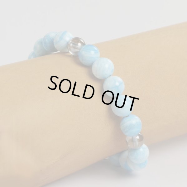 画像4: ヘミモルファイト&グレーオーラブレスレット (4)