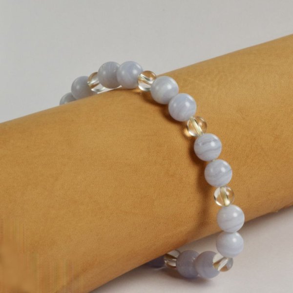 画像3: ブルーレース&AAA水晶ブレスレット (3)