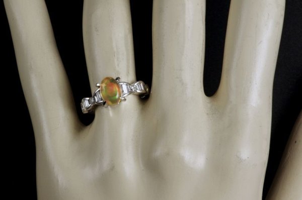 画像5: Pt900メキシコオパールリング (5)