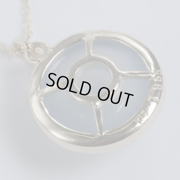 画像5: K10ブルーカルセドニーペンダントネックレス (5)