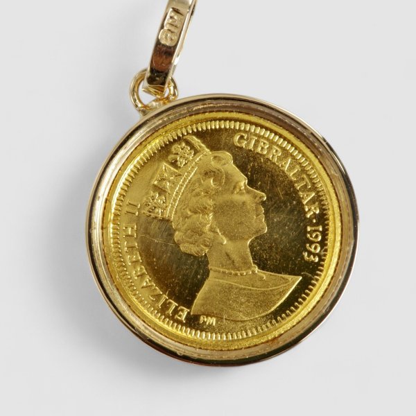 画像9: 【特価】純金ピーターラビット金貨 1/25オンス K18YG枠コインペンダント (9)