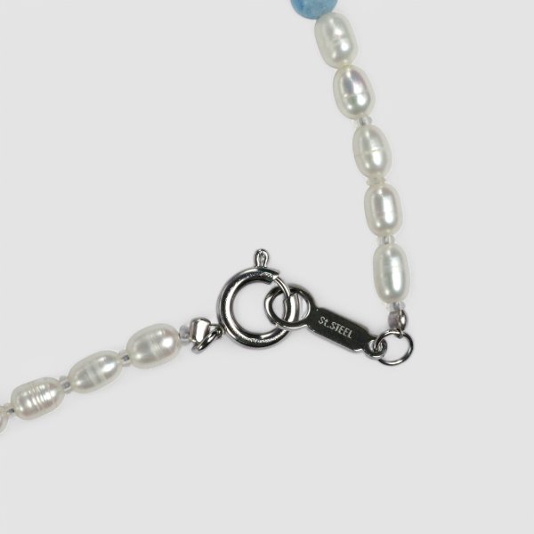 画像5: アクアマリン×淡水ハ?ールネックレス (5)