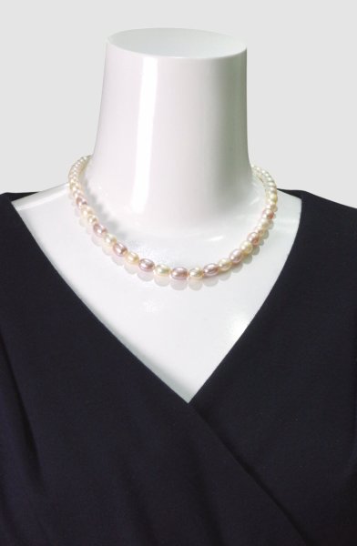 画像6: 【特価】マルチカラー淡水パールネックレス (6)