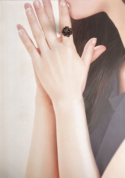 画像5: SV925/K18クラッチローズブーケリング (5)