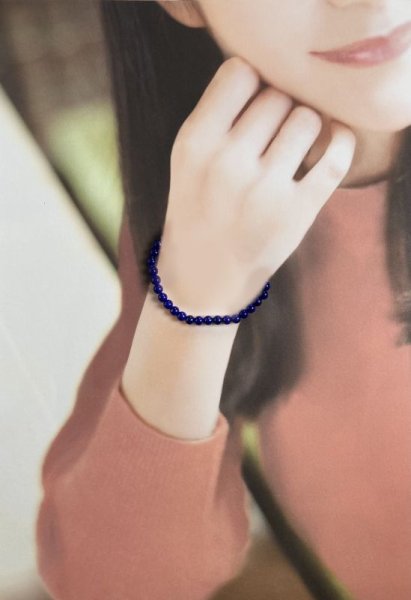 画像6: ラピスラズリ(アフガニスタン産)ブレスレット  12月誕生石 (6)