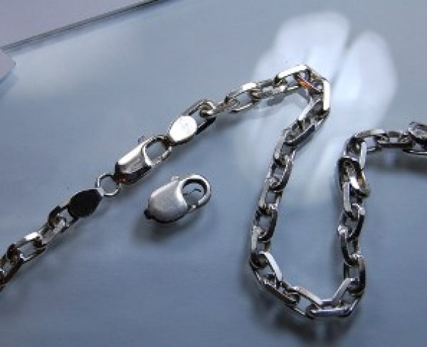 画像1: SV925ネックレス　金具（ロブスター）交換例 (1)